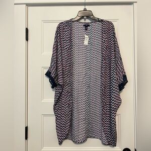 Women’s Size XS/S Gap Coverup Navy and Hot Pink NWT